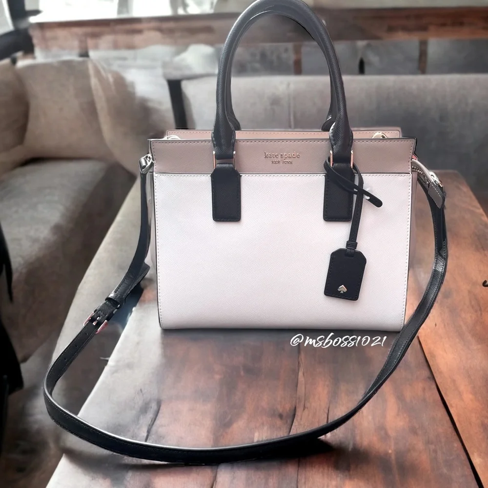 Kate Spade Cameron Medium Satchel in Warm Beige BRAND NEW WITH TAGS